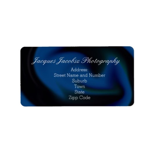 Adresetiketten met Retro Tie Dye Style Background Etiket (Voorkant)
