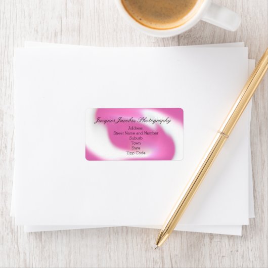 Adresetiketten met Retro Tie Dye Style Background Etiket (Insitu)