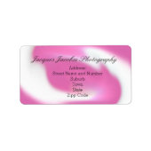 Adresetiketten met Retro Tie Dye Style Background Etiket (Voorkant)