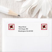 Adresetiketten met Roos Design Etiket (Insitu)