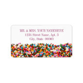 Adresetiketten met sprinkhaan etiket (Voorkant)