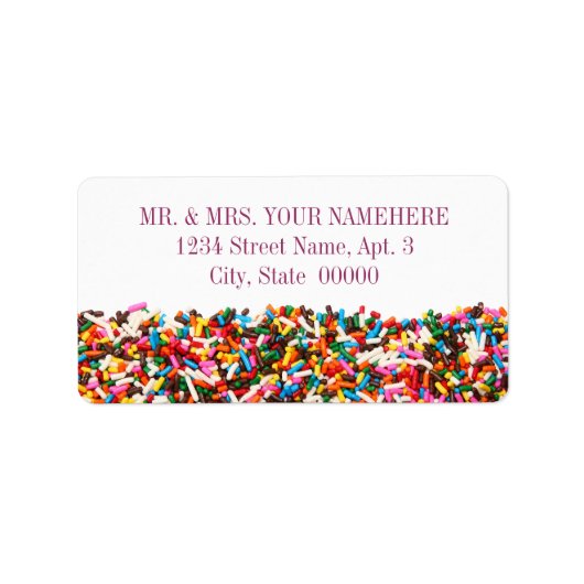 Adresetiketten met sprinkhaan etiket (Voorkant)