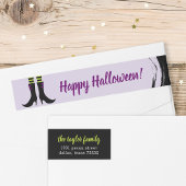 Adresetiketten met witte heks Boots Halloween
