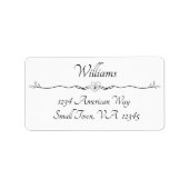 Adresetiketten met zwarte en witte peulvruchten etiket (Voorkant)