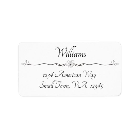 Adresetiketten met zwarte en witte peulvruchten etiket (Voorkant)