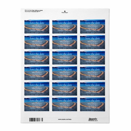 Adresetiketten opslaan op datum etiket (Full Sheet)