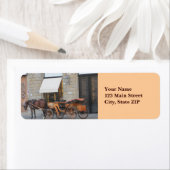 Adresetiketten—Paard & Koets Etiket (Insitu)