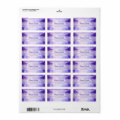 Adresetiketten Paarse Boom Band Lights Wedding Etiket (Full Sheet)