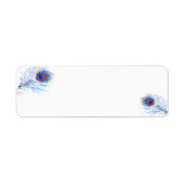 Adresetiketten-Peacock Feathers Etiket (Voorkant)
