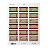 Adresetiketten per land etiket (Full Sheet)