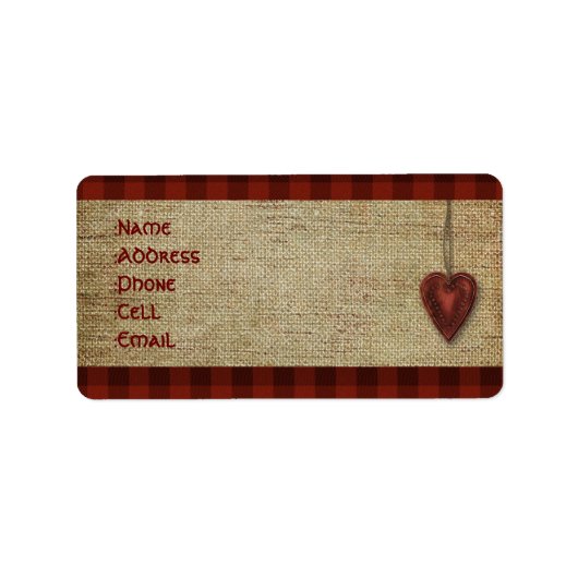 Adresetiketten per land etiket (Voorkant)