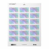 Adresetiketten/regenboog en wolken etiket (Full Sheet)