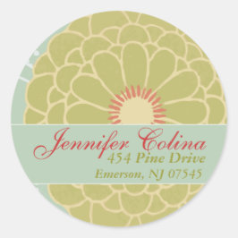 Adresetiketten Ronde Sticker