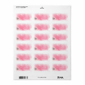 Adresetiketten/Roze Rose Etiket (Full Sheet)