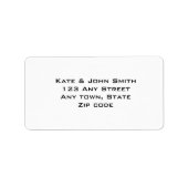 Adresetiketten sjablonen etiket (Voorkant)