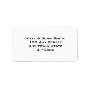 Adresetiketten sjablonen etiket