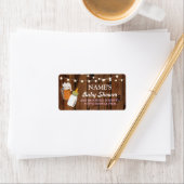 Adresetiketten Stickers Bierbrouwfles Meisje (Insitu)