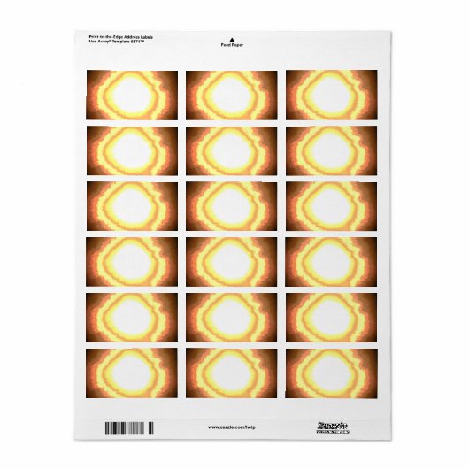 Adresetiketten stickers stijl ontwerp (Full Sheet)