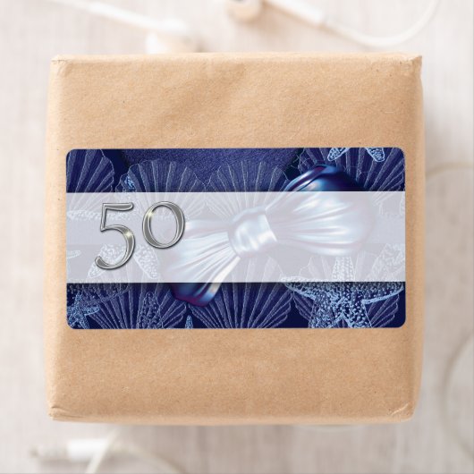 Adresetiketten strand thema 50e etiket (Insitu)