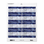 Adresetiketten strand thema 50e etiket (Full Sheet)