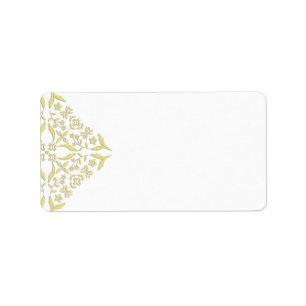 Adresetiketten uit de goudmakreel etiket