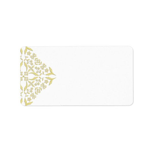 Adresetiketten uit de goudmakreel etiket (Voorkant)