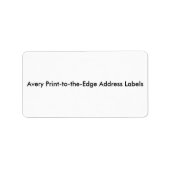 Adresetiketten van afdruk tot rand etiket (Voorkant)