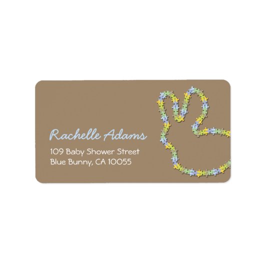 Adresetiketten van Baby showers van de groothandel Etiket (Voorkant)