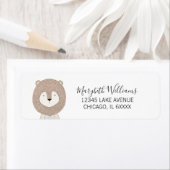 Adresetiketten van Baby showers van kalveren | Lio Etiket (Insitu)