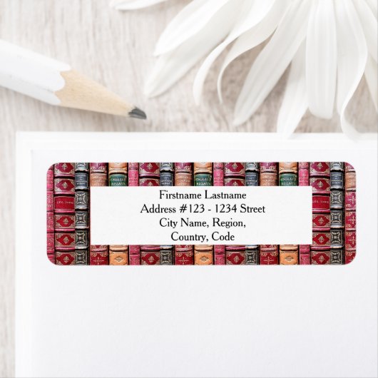 Adresetiketten van bibliopolies etiket (Insitu)