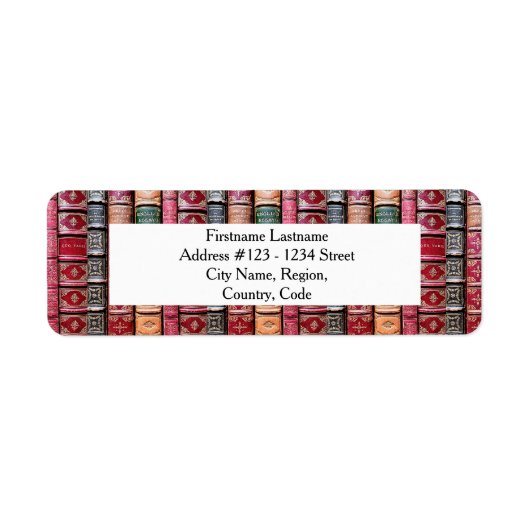 Adresetiketten van bibliopolies etiket (Voorkant)