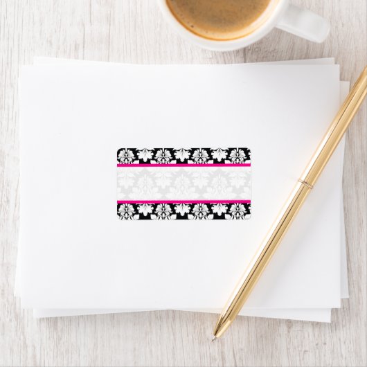 Adresetiketten van Damask Wedding Envelope Etiket (Insitu)