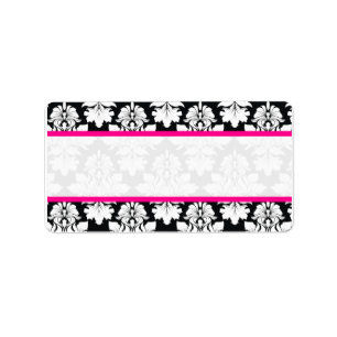Adresetiketten van Damask Wedding Envelope Etiket
