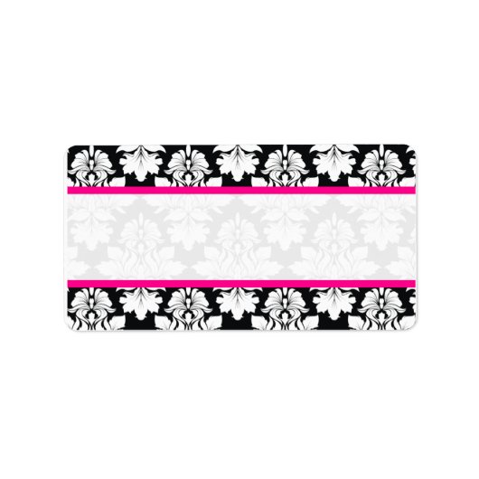 Adresetiketten van Damask Wedding Envelope Etiket (Voorkant)
