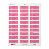 Adresetiketten van de Aangepaste Kleuren van het  Etiket (Full Sheet)