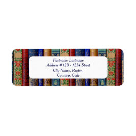 Adresetiketten van de bibliofiel (art nouveau) etiket