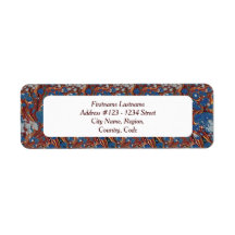 Adresetiketten van de bibliofiel (gemarmerd)