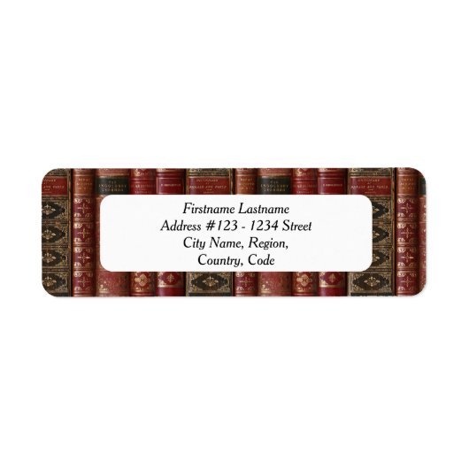 Adresetiketten van de bibliofiel (Legenden) Etiket (Voorkant)
