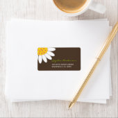 Adresetiketten van de Birthday White Daisy Spring Etiket (Insitu)