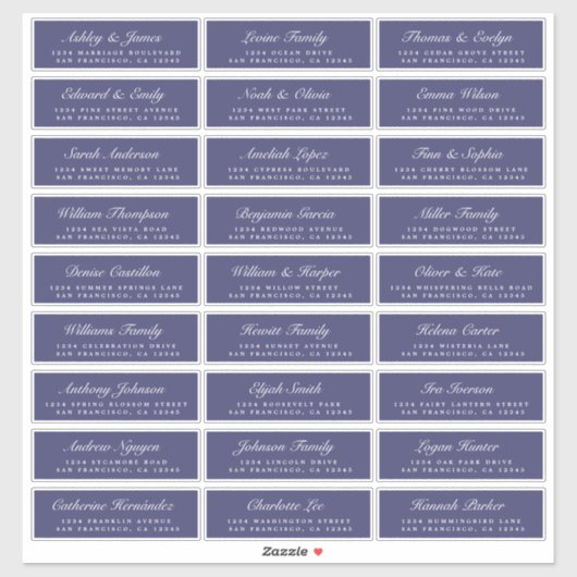 Adresetiketten van de blauw-bruiloft van het Manus Sticker (Vel)