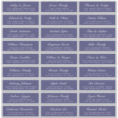 Adresetiketten van de blauw-bruiloft van het Manus Sticker (Voorkant)