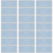 Adresetiketten van de blauwbruine bruiloft van het sticker (Voorkant)