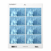 Adresetiketten van de blauwe Sahara (kat) Etiket (Full Sheet)
