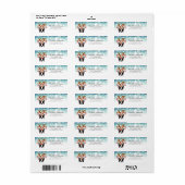 Adresetiketten van de Boston Terrier Etiket (Full Sheet)