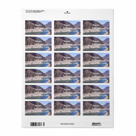 Adresetiketten van de Colorado Etiket (Full Sheet)