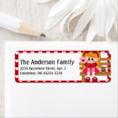 Adresetiketten van de eerste Valentijnsdag van kin Etiket (Insitu)