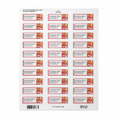 Adresetiketten van de eerste Valentijnsdag van kin Etiket (Full Sheet)