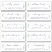 Adresetiketten van de Groene Vloeiweddenschap Sticker (Voorkant)