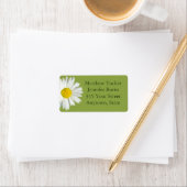 Adresetiketten van de groene White Daisy Envelope Etiket (Insitu)