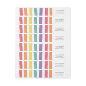 Adresetiketten van de kleurrijke regenboogdag (Vel)